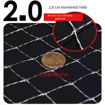 Háromszög alakú összecsukható rozsdamentes acél halászháló nagy halakhoz