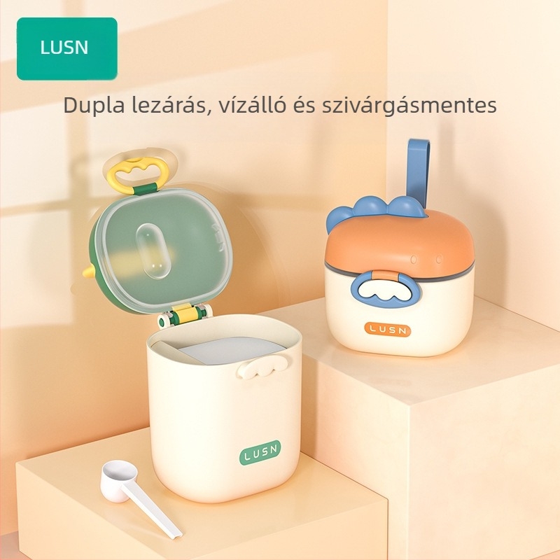 Baba tejpor tároló doboz, kétszintes kialakítás, Like a mountain márka, alkalmas újszülöttek számára