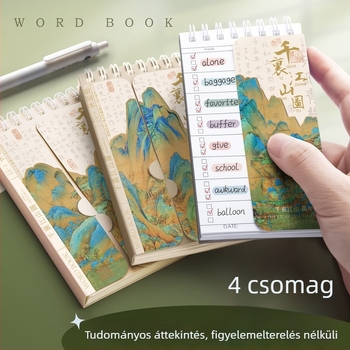 Kaba Bear jegyzetfüzet, spirálkötés, erdőpapír, 100–200 oldal