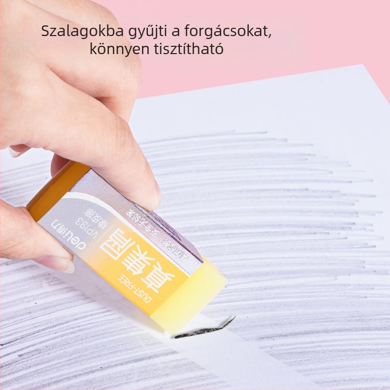 Radír Deli VP193, átlátszó zselés gumi, pecsét alakú, művészeti rajzhoz és vizsgákhoz (Márka: Deli, Modell: VP193)