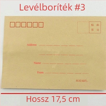 Hongnian Kraft papírból készült boríték, modell No. 7/C5, levélstílusú boríték, 5 típus
