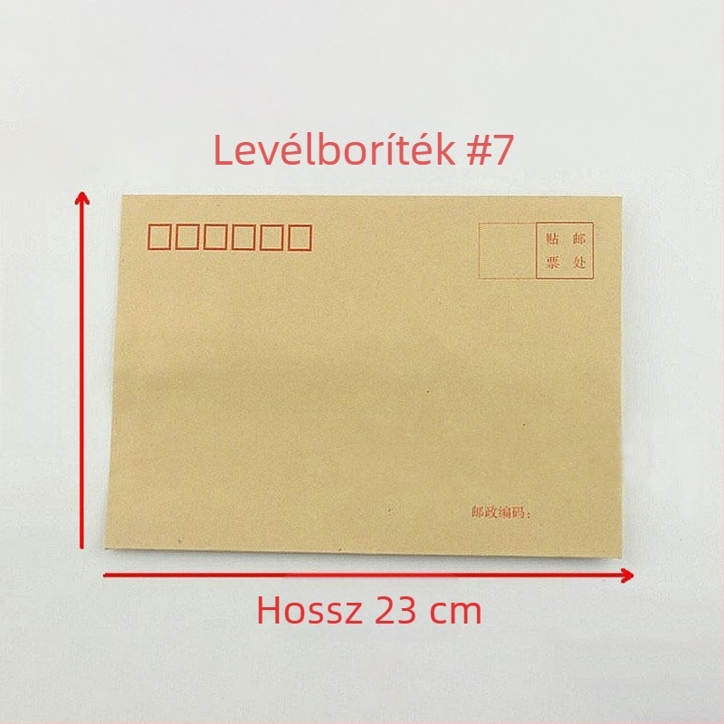 Hongnian Kraft papírból készült boríték, modell No. 7/C5, levélstílusú boríték, 5 típus