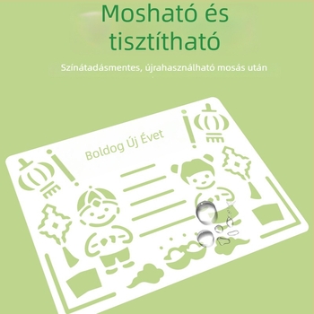Kézzel írt iskolai hírlevél sablonkészlet általános- és középiskolásoknak, lyukasztott mintákkal és fesztivál témájú vonalas rajzokkal (Brand: Cheng Zhou; Anyag: Paper PET; Importált: Nem; IP-engedély: Nem)