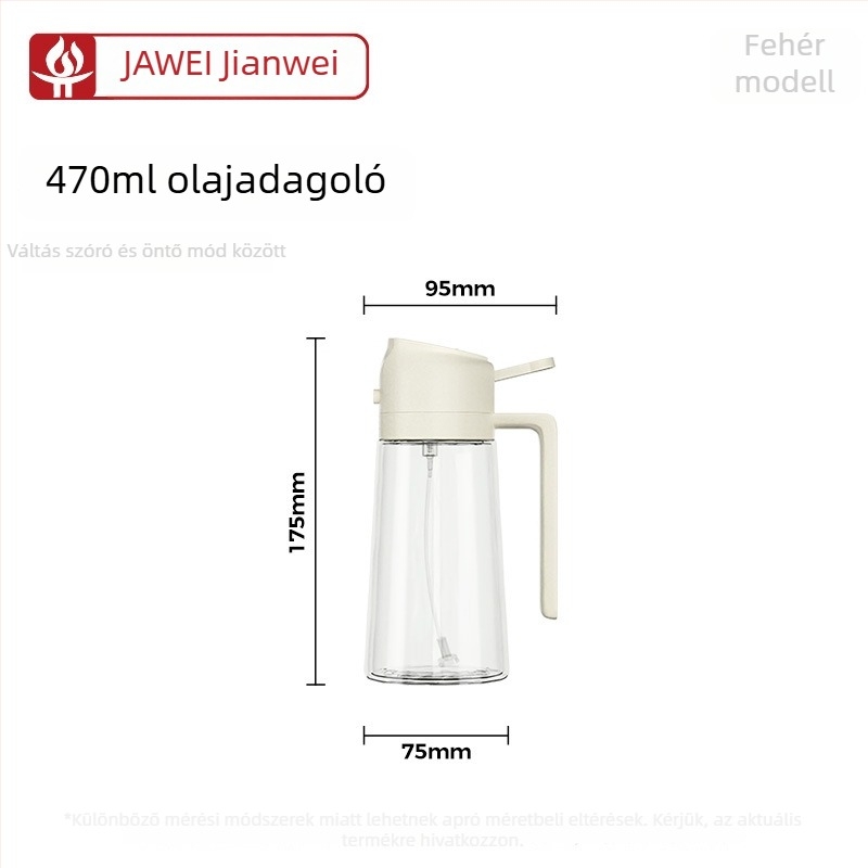 Új kétfunkciós olajspray üveg otthoni használatra, konyhai üveg olaj spray és öntő funkciókkal, nagykereskedelem