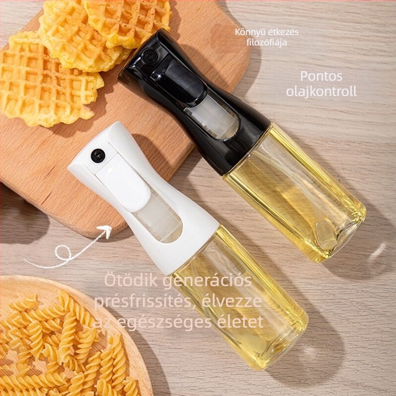 Grillhező és konyhai olajspray üveg, élelmiszer-minőségű olajspray, kettős funkció