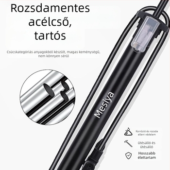 Kézi pumpa kerékpárok és járművekhez — vas test, nagynyomású henger, 160 psi, tartozék: labdatű