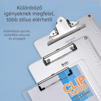 Glosen alumíniumötvözet lemezcsipesz MDF lemezzel, csúszásmentes, A4/A5 méretekhez, rögzítő méretek 316×226 mm és 231×145 mm
