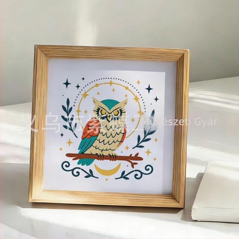 Bagoly festés sablon – kézzel készített DIY rajz- és graffiti sablon