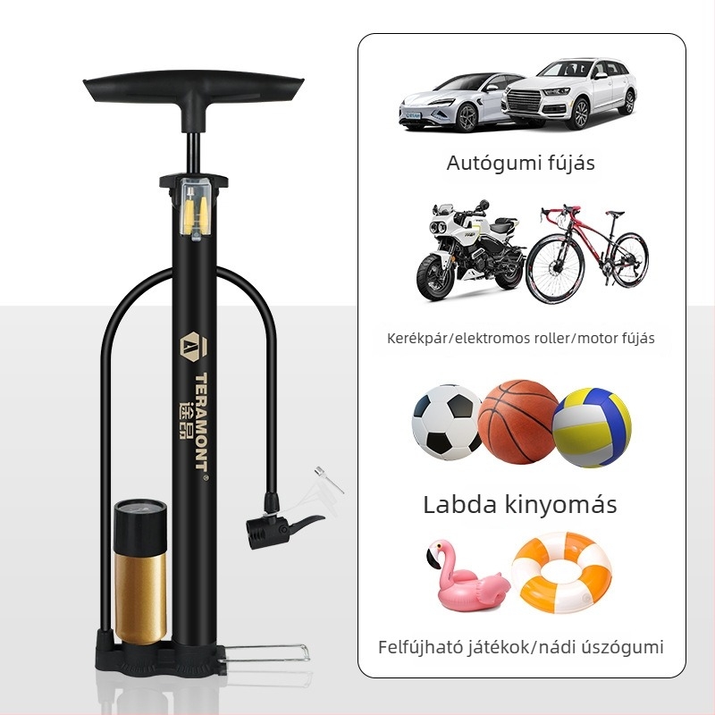Jingding 38 kézi pumpa kerékpárokhoz, maximális nyomás 160 psi