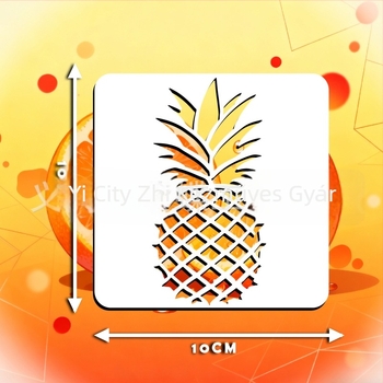 Gyerekeknek DIY kivágásos rajz sablon gyümölcsmintákkal (dinnye és alma) — Anyag PET; Márka Yiwu Purple Butterfly; Import: Nem; Szerzői jogok: Nincs engedélyezve