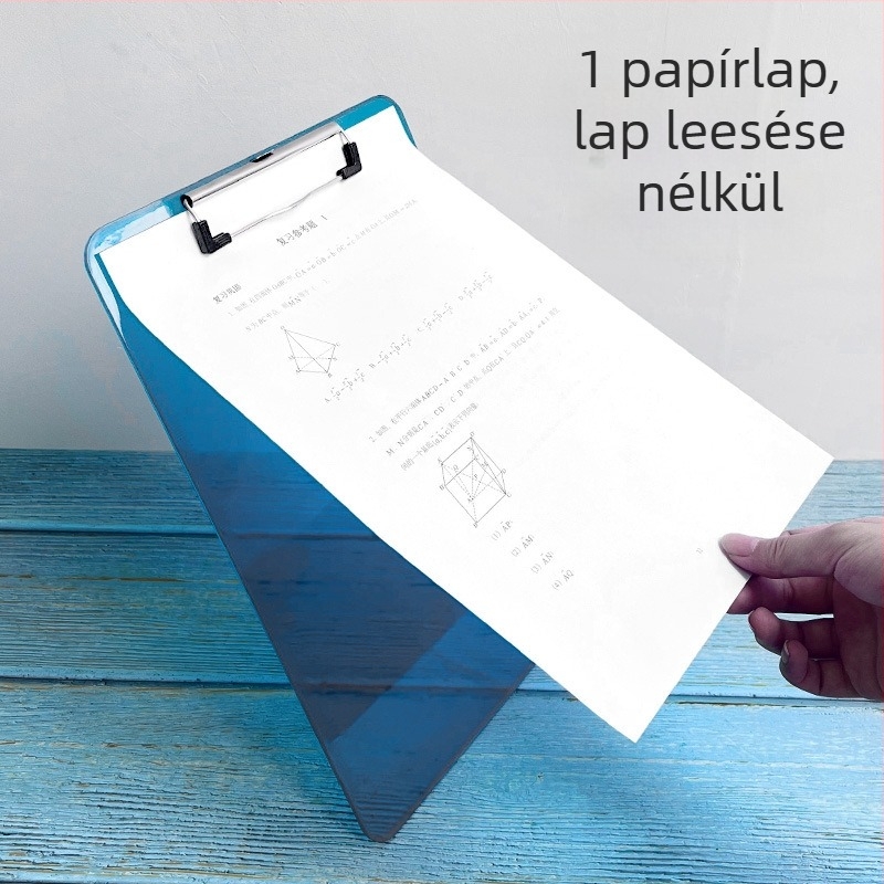 Erős bilincs és lemezklipsz dokumentumokhoz; műanyag kivitel; bilincs szélessége 325; lemez vastagsága 0,3