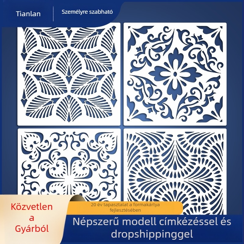 Mandala falikép sablon PET anyagból — import nélkül, IP-engedély nélkül, licenc nélküli magáncímke