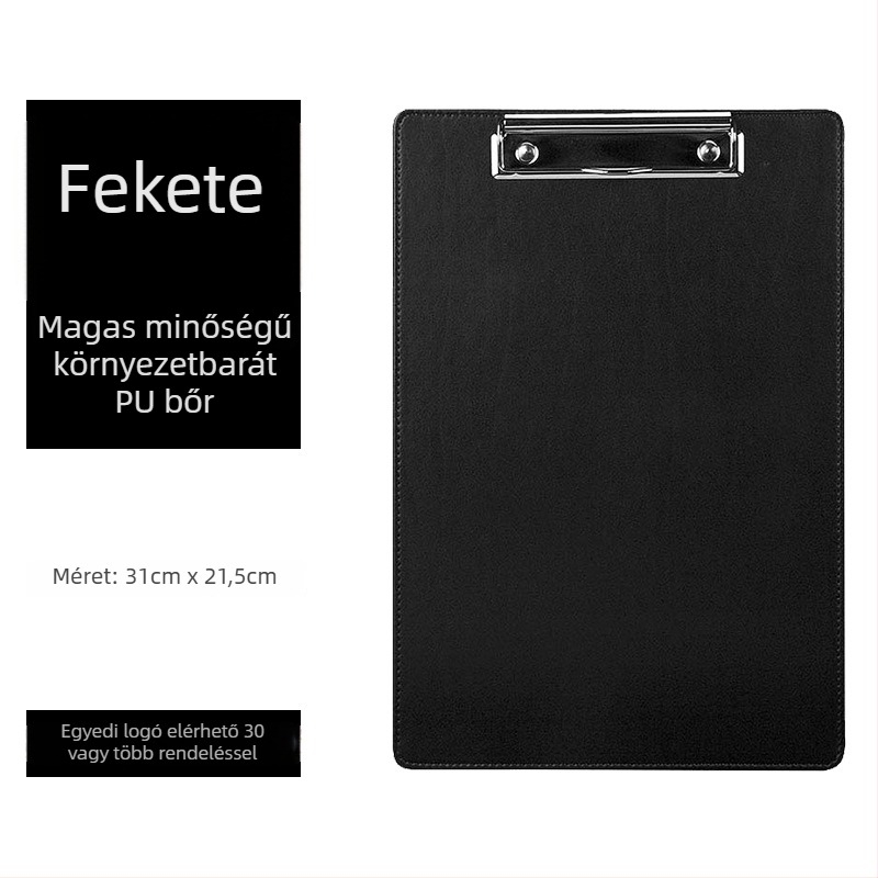 Dokumentum-tartó erős csipesszel és lemezcsipesszel, PP anyagból, FARAMON márka, modell FLM-BJ-1815, méretek 215x310 mm