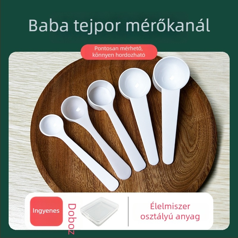 Baba tejpor mérőkanál, 15 ml kapacitás, 2-3 részes, PP anyag, modern egyszerű stílus, Hardy Rabbit márka