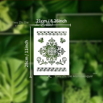 PET Mandala Kivágott Festési Sablon DIY Fal Dekorációhoz — Anyag: PET; Importált: Nem; IP Engedély: Nem