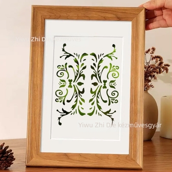 PET Mandala Kivágott Festési Sablon DIY Fal Dekorációhoz — Anyag: PET; Importált: Nem; IP Engedély: Nem