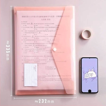 Dokumentumtartó mappa kapcsos záródással, átlátszó PP anyagból, nagy kapacitású