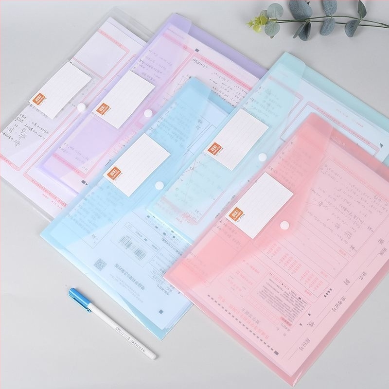 Dokumentumtartó mappa kapcsos záródással, átlátszó PP anyagból, nagy kapacitású