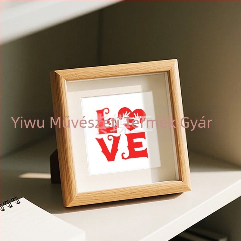 Szív alakú DIY festő sablon – PET anyag, Yiwu Purple Butterfly Arts & Crafts márka, Nem importált, Nincs IP licenc