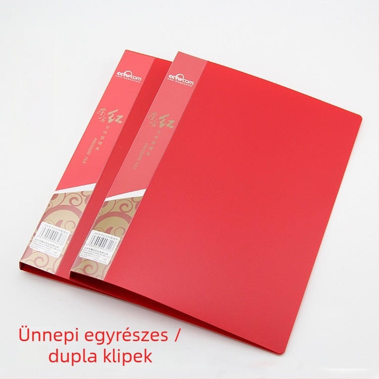 Kang Bai B3801/B3811 dokumentumtartó egy- és dupla klipszzel, PP anyagú, logó nyomtatva, testreszabható feldolgozás