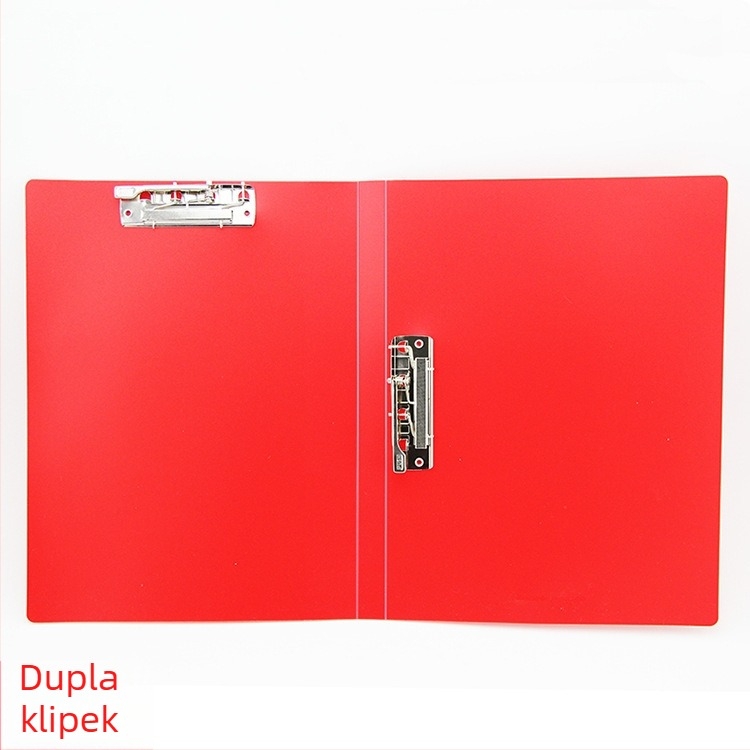 Kang Bai B3801/B3811 dokumentumtartó egy- és dupla klipszzel, PP anyagú, logó nyomtatva, testreszabható feldolgozás