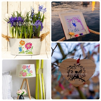 DIY fali művészeti sablon – Elf/tündér dizájn, PET anyag, Deepen márka