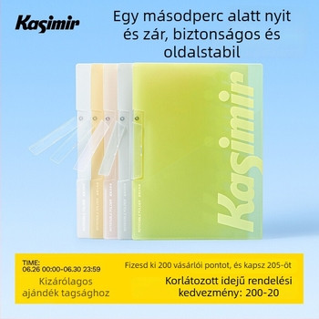 Akril rotációs mappa vizsgalapok tárolására átlátszó betétekkel