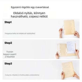 Akril rotációs mappa vizsgalapok tárolására átlátszó betétekkel