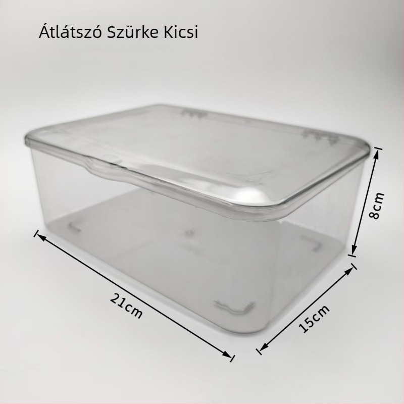 Kozmetikai maszk tároló doboz, megerősített, nagy kapacitású, felnyitható fedél, átlátszó akril, porálló, bőrápolási termékekhez és egyéb tárgyakhoz