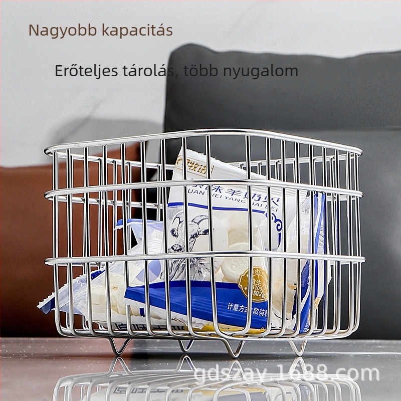 304 rozsdamentes acél konyhai szárító kosár – téglalap alakú, a pultra, telepítés nélkül