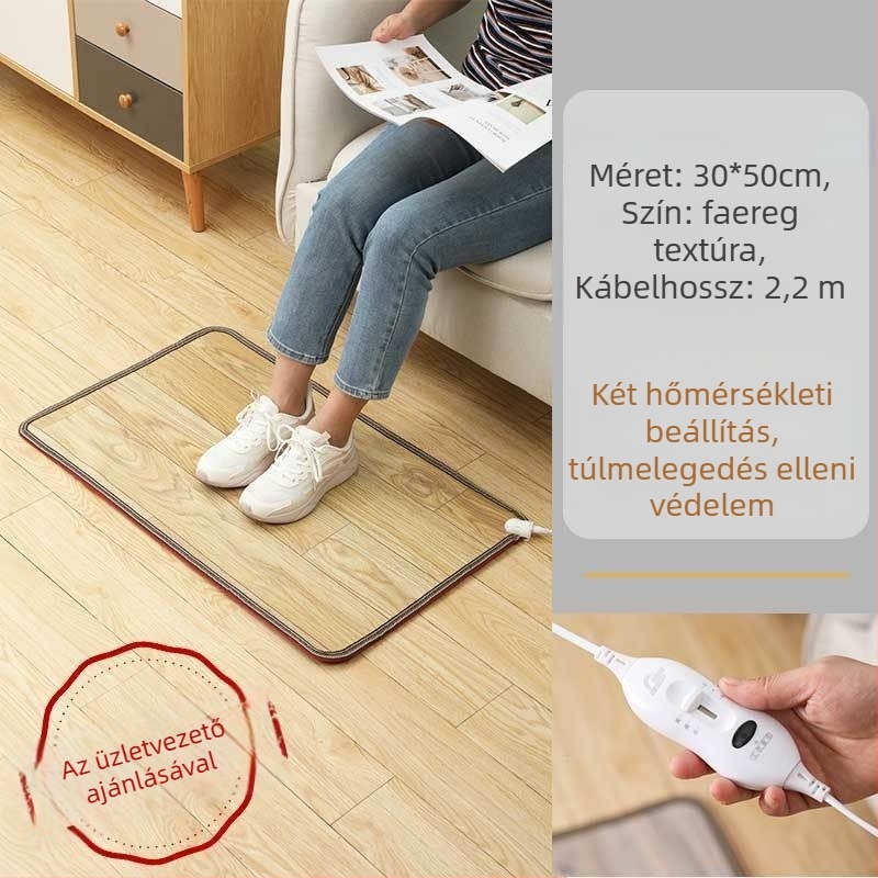 Irodai lábmelegítő párna USB-melegítéssel, 50W, az asztal alatt