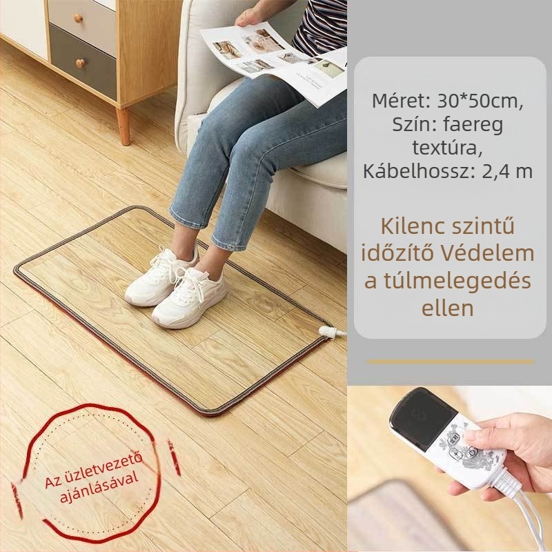 Irodai lábmelegítő párna USB-melegítéssel, 50W, az asztal alatt