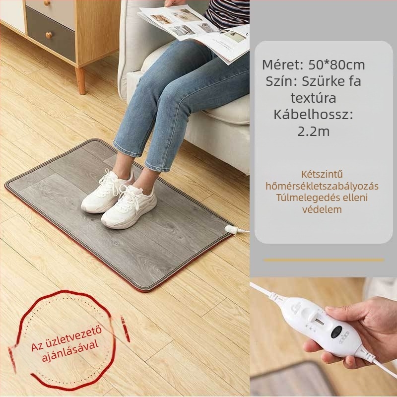 Irodai lábmelegítő párna USB-melegítéssel, 50W, az asztal alatt