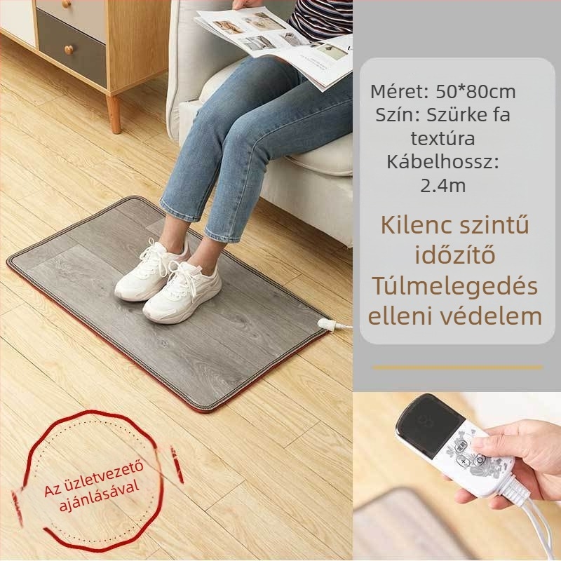 Irodai lábmelegítő párna USB-melegítéssel, 50W, az asztal alatt