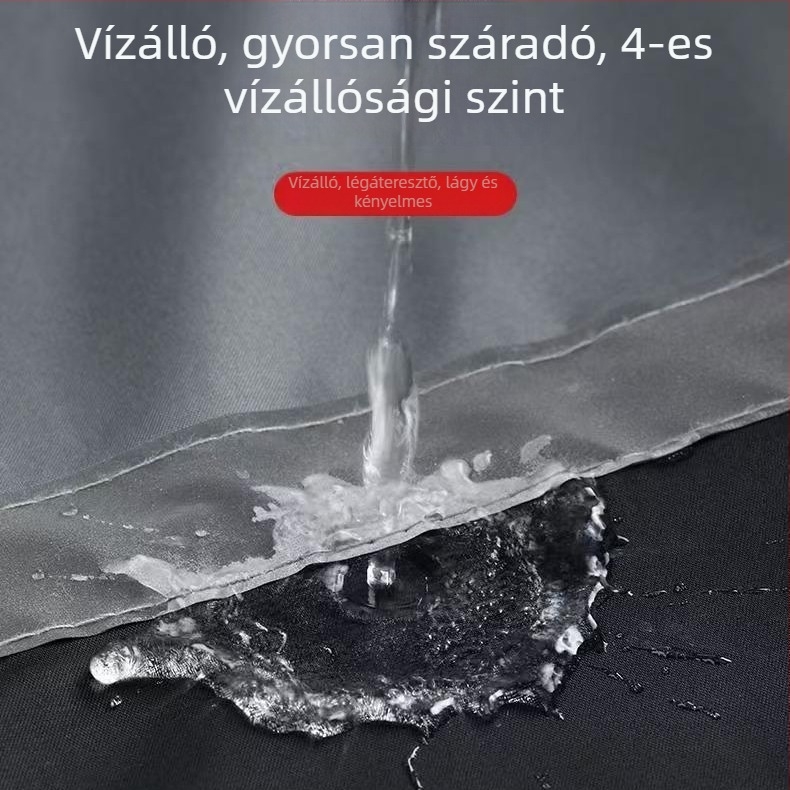 Egydarabos esőponcsó Oxford szövetből, vast anyag, PVC vízálló réteg, felnőtteknek, szabadtéri túrákhoz