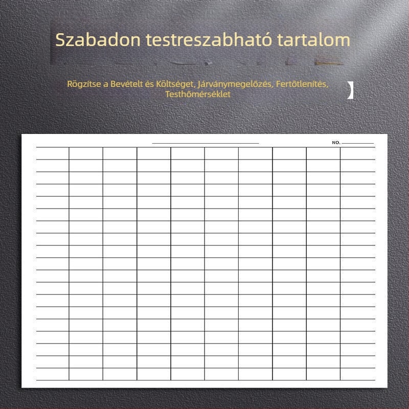 Több űrlapos notesz műbőr borítóval, drótos kötés, több mint 400 oldal, Dowling papír