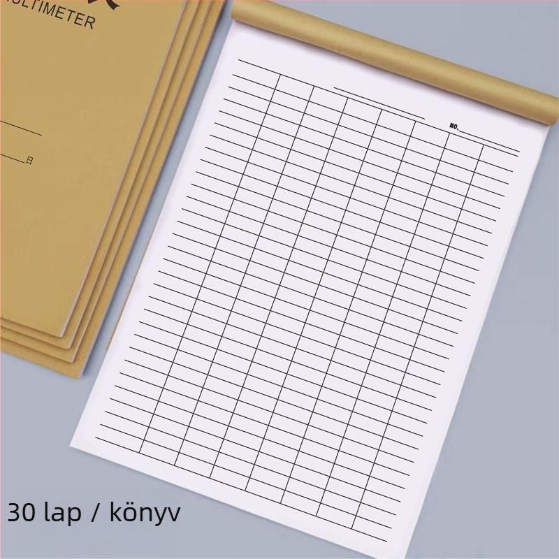Több űrlapos notesz műbőr borítóval, drótos kötés, több mint 400 oldal, Dowling papír