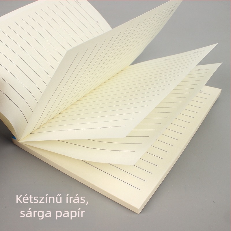 Jegyzetfüzet spirálkötéssel, borító papírból, 70 g súlyú írópapír, körülbelül 45 oldal, üzleti iroda stílus