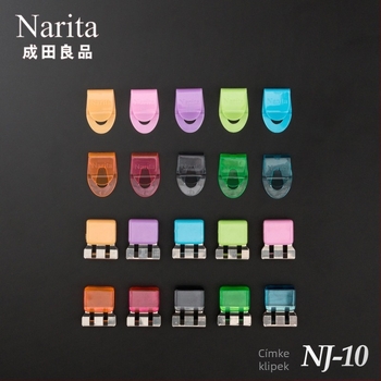 Narita Yumi fém-plasztik jegy- és címkeklip, modell NJ