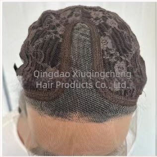 Beige hosszú, egyenes paróka elülső csipkével, 13x4, matt felület, magas hőálló rostokból, cosplay paróka, teljes fej
