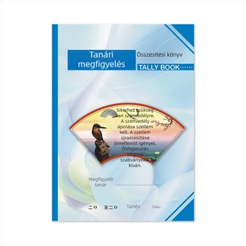 Tanítási és tanulói előkészítő könyv, vastagított, 50 lap, 100 oldal, Kraft papír borító, 18-nyitású formátum