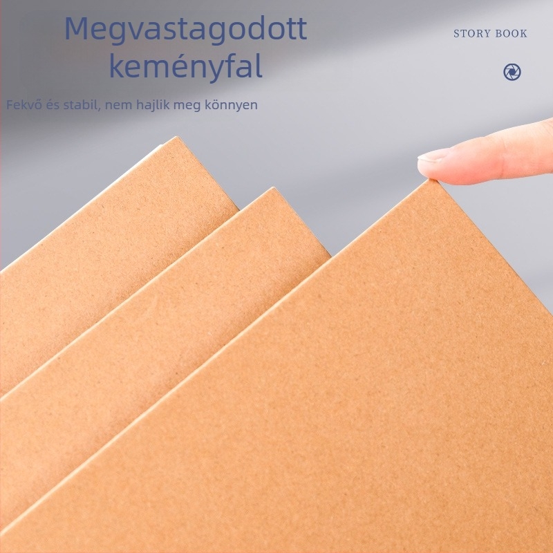 Berleness animációs storyboard jegyzetfüzet négy keretes rácsos elrendezéssel, leválasztható lapok, 95 g/m² nyersfa cellulóz papír, 50–100 oldal