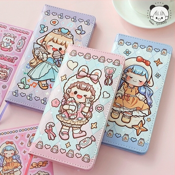 Ragasztott kötésű notesz — japán-koreai aranyos stílus; borító: papír; belső papír: 100 g; márka: telado