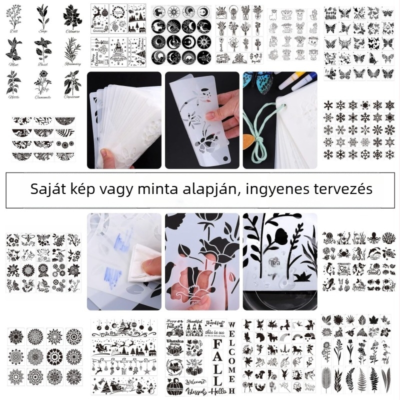 PET üreges festészeti sablon DIY graffitihez – permetező festés sablon gyerekeknek (Anyag: PET; Import: Nem; IP-engedély: Nem; Fő piac: Egyéb)