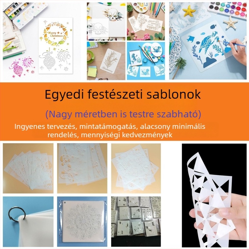 PET üreges festészeti sablon DIY graffitihez – permetező festés sablon gyerekeknek (Anyag: PET; Import: Nem; IP-engedély: Nem; Fő piac: Egyéb)