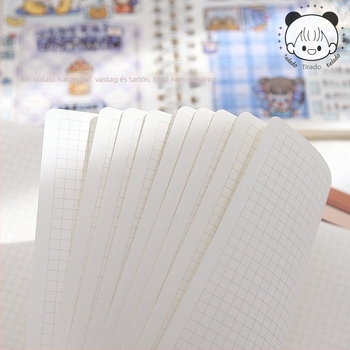 Kézzel vezetett notesz spirálkötéssel, Telado/Tirado, papírtakaró és papírlapok, japán–koreai aranyos stílus