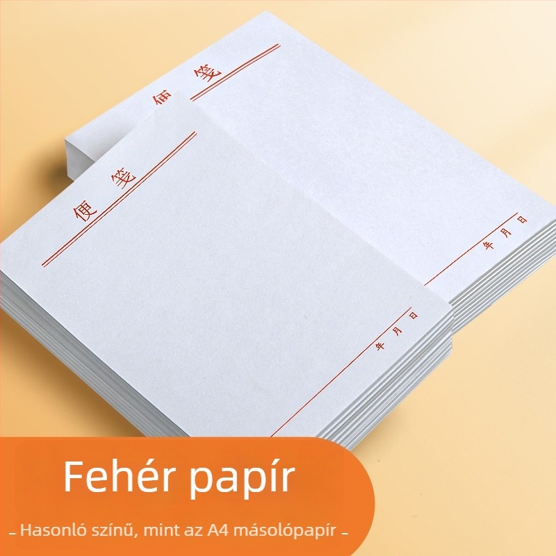 Jegyzetfüzetek készlet: ragasztómentes, üres oldalakat téphető, Paper Brick forma, alapcsomagolás