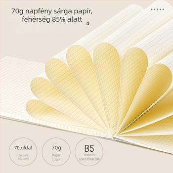 Deli spirálfüzet szemvédővel, B5 és A5 formátumú jegyzetfüzet LPB580