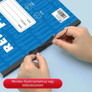 B5-ös kétlyukas jegyzetfüzet üzleti értekezletekhez, számvitelhez és diákhasználatra