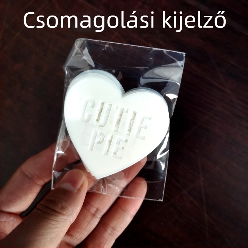 24 Valentin-napi kifejezés sablon kivágott mintával romantikus naplórajzokhoz